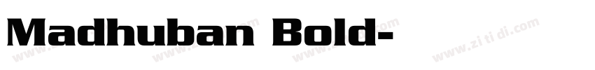 Madhuban Bold字体转换